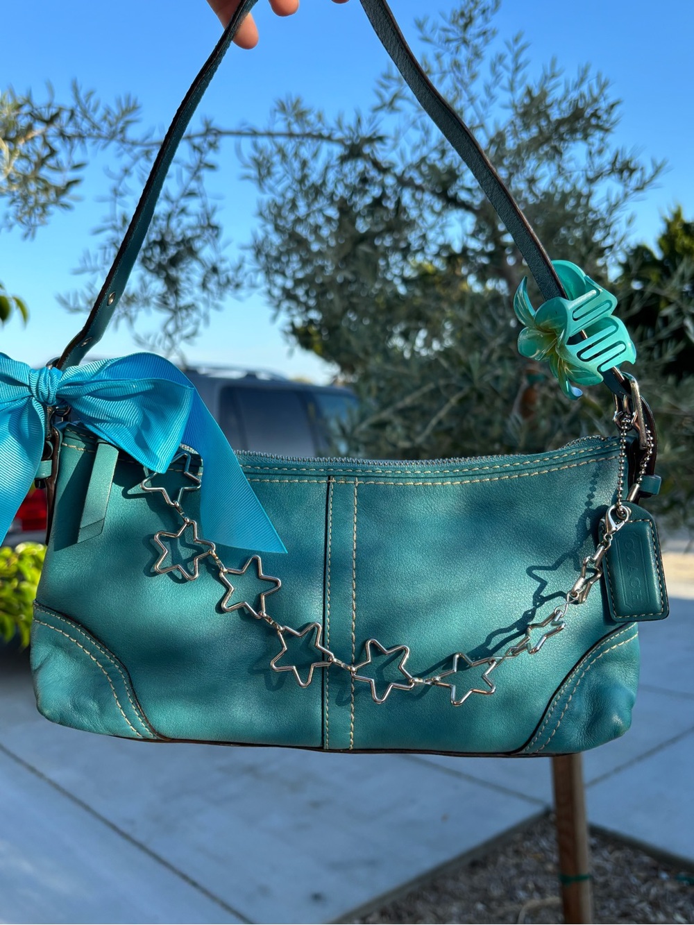 Hampton Blue Leather Demi 🦋🐠🐬
